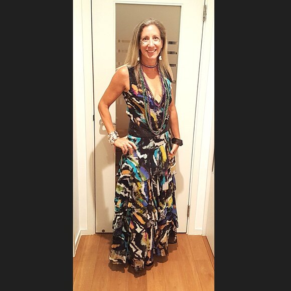 Matthew Williamson for H&M Sequined Maxi Dress Sz 6 - Picture 7 of 16